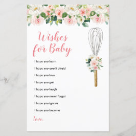 Rosa Flowers Önskemål för Baby Greenery Blommigt