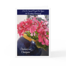 Rosa Flowers Personlig 7:e Bröllop-årsdagen