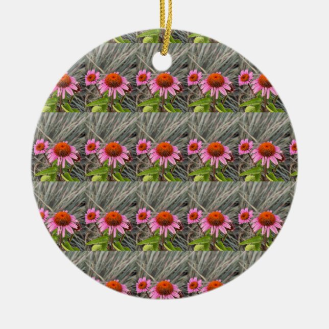 Rosa Flowers Photo Ornament (Framsidan)