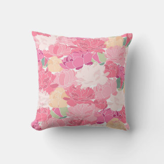 Rosa Flowers Pillow Kudde