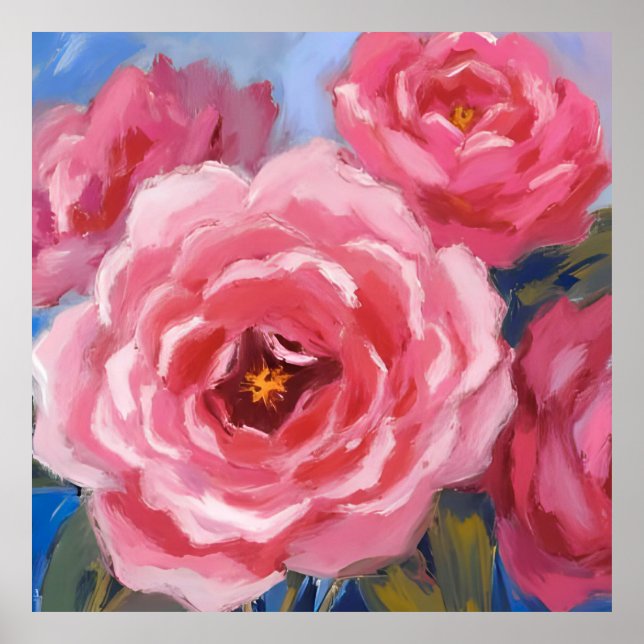 Rosa Flowers Poster (Framsidan)