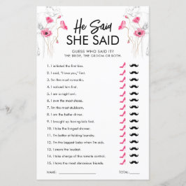 Rosa Flowers sa att hon sa att spel | ANPASSADE