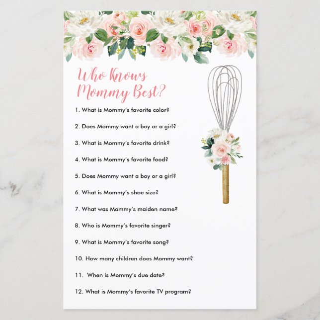 Rosa Flowers som känner till Mamma Best Greenery B (Framsida)