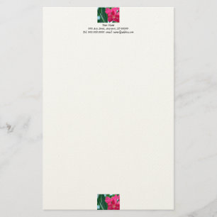 Rosa Flowers Stationery Brevpapper