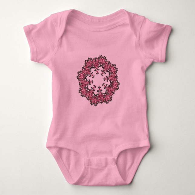 Rosa Flowers T-shirt (Framsida)