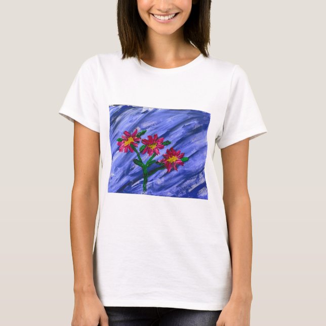 Rosa Flowers T Shirt (Framsida)