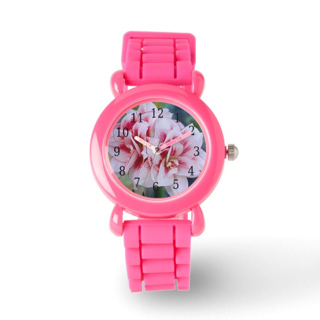Rosa Flowers Watch Armbandsur (Framsida)