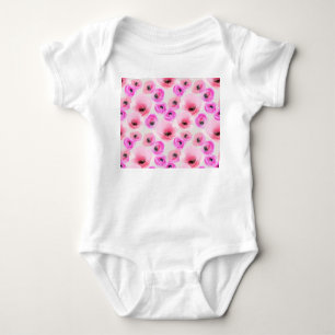 Rosa Flowers Watercolor Digital Art T Shirt