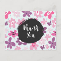 Rosa Flowers Whimsical Retro Mönster Tack