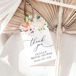 Rosa Flowers, White Flowers, Boho, Möhippa Presentetikett