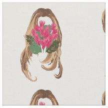 Rosa Flowers & Woman Ansikte