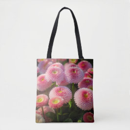 Rosa FlowersTote Bag Tygkasse