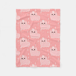 Rosa fluffiga UnicornSparkles för nejlika Fleecefilt