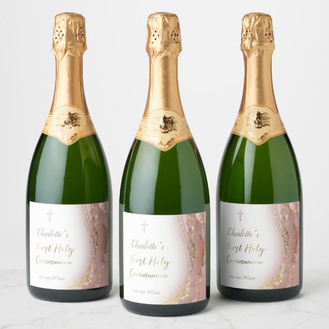 rosa fluid marble First Communion (Flaskor)