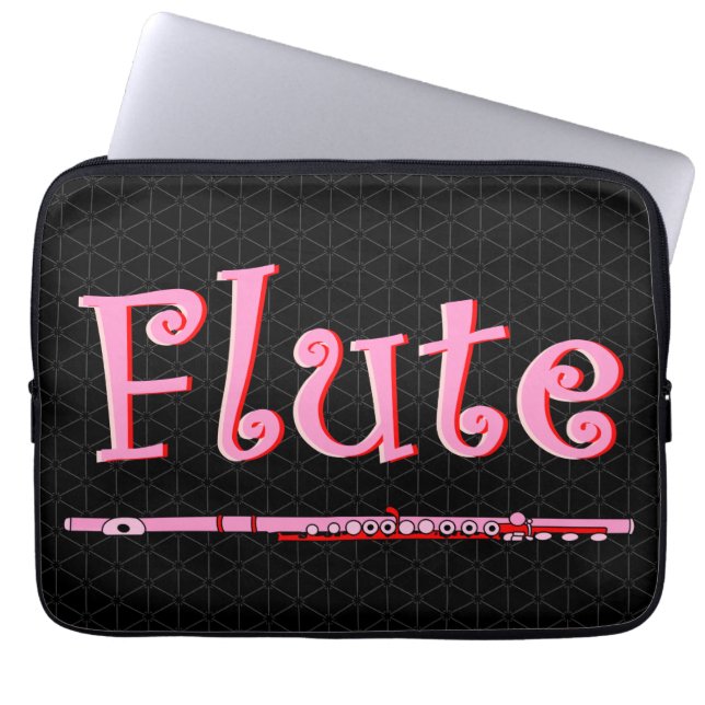 Rosa Flute Laptop Fodral (Framsidan)