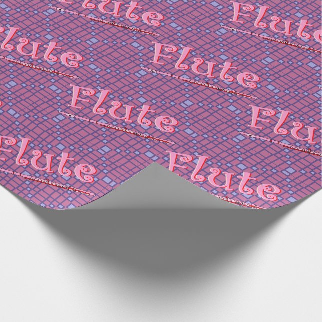 Rosa Flute Presentpapper (Hörn)