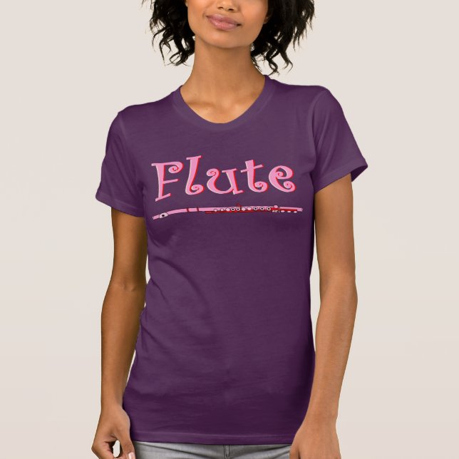 Rosa Flute T Shirt (Framsida)