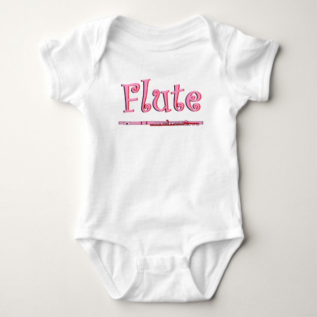 Rosa Flute T Shirt (Framsida)