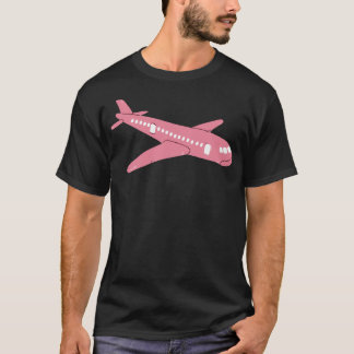 Rosa Flygplan T Shirt