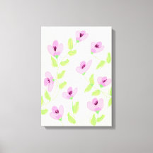 Rosa Flyttad mur Art Flera Storleka alternativ