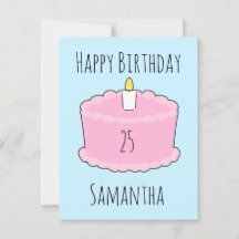 Rosa födelselsekaka