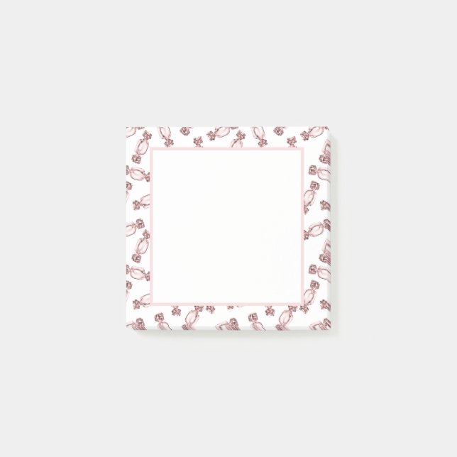 Rosa Foil Candies Notes Post-it Block (Framsida)