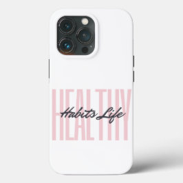 Rosa Fold Healthy Habits Life iPhone 13 Pro-Casese
