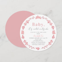 Rosa Folk Art Baby Det är Kall utanför babyskabuse
