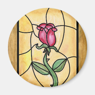 Rosa fönstermagnet magnet