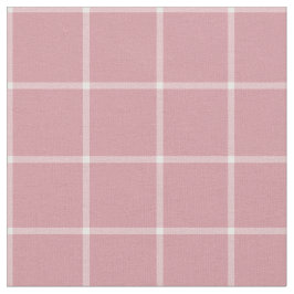 Rosa fönsterrutakontrollpläd tyg