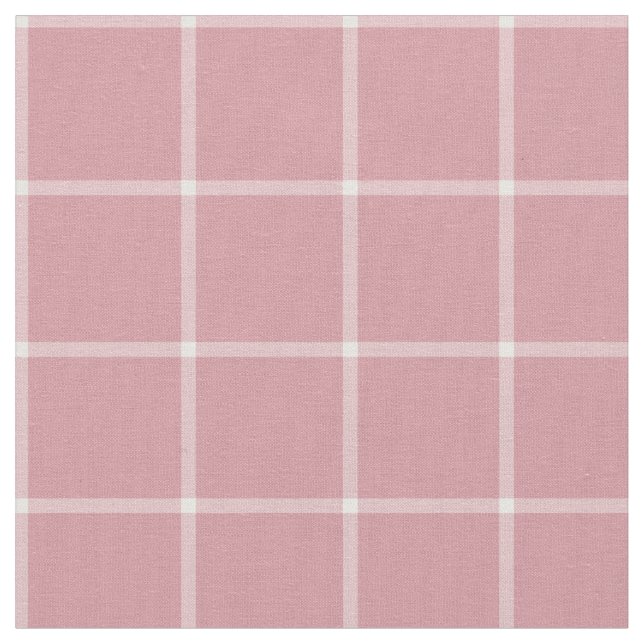 Rosa fönsterrutakontrollpläd tyg (Närbild)