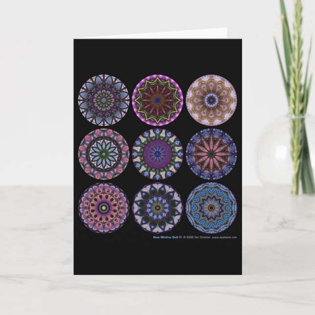 Rosa fönstertäcke #1 kort (Framsida)