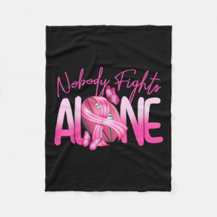 Rosa Football No Fight Ensam Breast Cancer Cl Fleecefilt