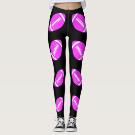Rosa Football Powderpuff eller Rosa Out Game Leggi Leggings