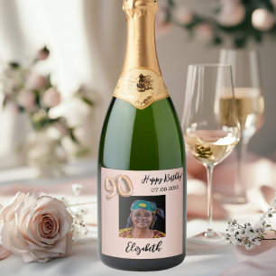 rosa för 90:e födelsedag ro guld
