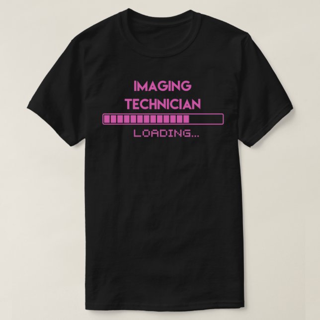 Rosa för administrativ assistent vid lastning t shirt (Design framsida)