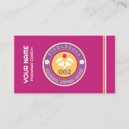 rosa för anpassadets pickleball visitkort