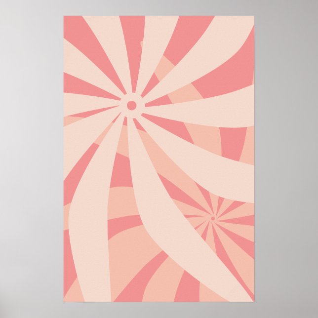 Rosa för återförsäljning av blommor Abstrakt Poster (Framsidan)