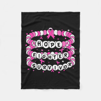 Rosa för att bekämpa överlevande Breast Cancer Fri Fleecefilt