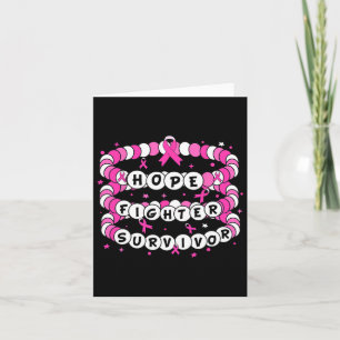 Rosa för att bekämpa överlevande Breast Cancer Fri Kort