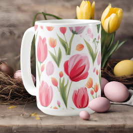 Rosa för  av ljusa och billiga vattenfärger i Vår Kaffemugg
