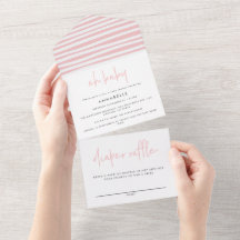 rosa för babydusch, giftig modern typografi