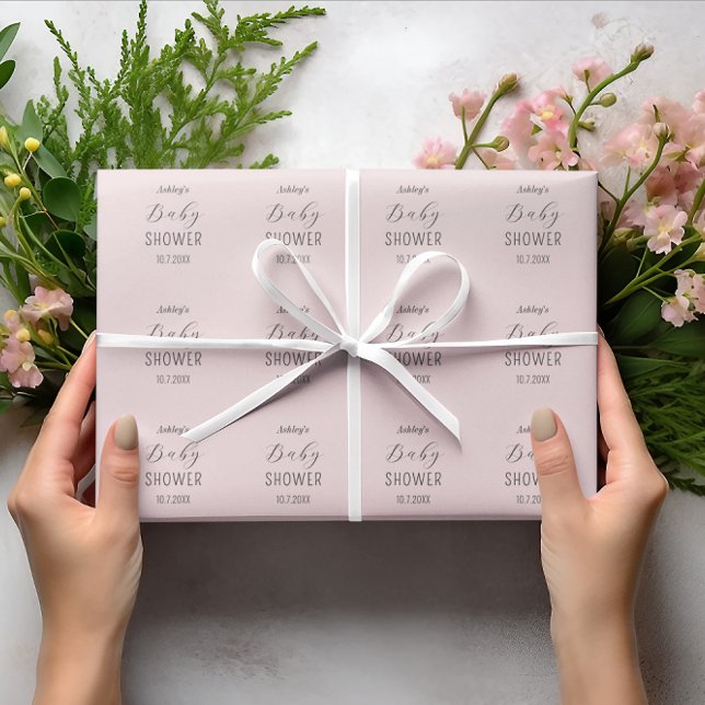  Rosa för babyskor Presentpapper (Skapare uppladdad)