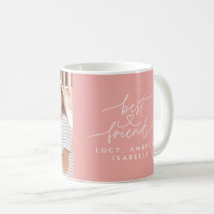 rosa för bästa vänner - fotoskript, elegant kaffemugg