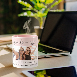  rosa för bästa vänner mugg