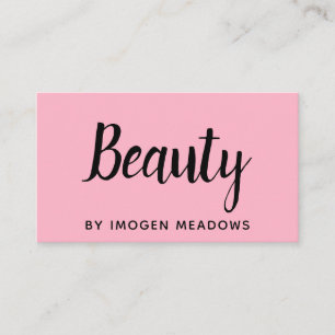 Rosa för Beauty Esthetician Script Calligraphy Visitkort