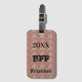 Rosa för Best Friend Reunion Resa Girl Bagagebricka
