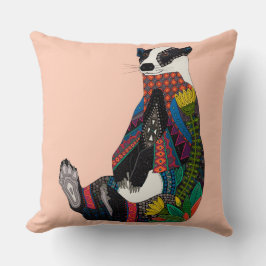 rosa för blommar kudde