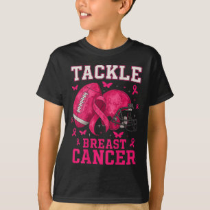 Rosa för bröstcancermedvetenhet i fotboll Ribbo T Shirt