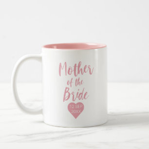 Rosa för budens mamma 2 ton Två-Tonad mugg